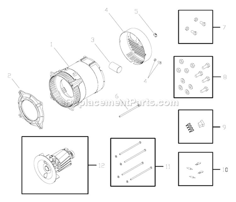 Page A Diagram and Parts List for 030255-0  Briggs and Stratton Generator